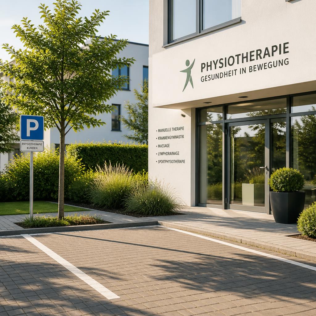 Parkplätze vor der Praxis
